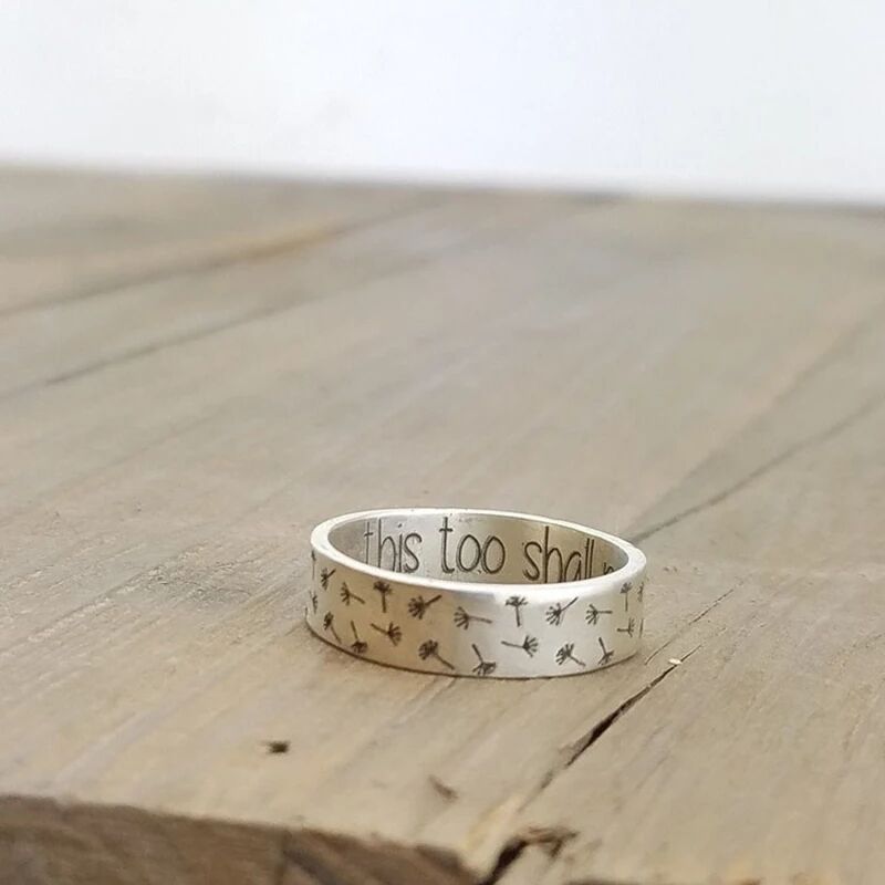 Inspirational Silver Ring