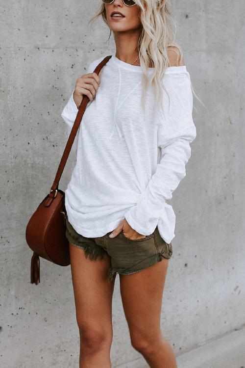 Moxidress Long Sleeves Cozy T-shirt