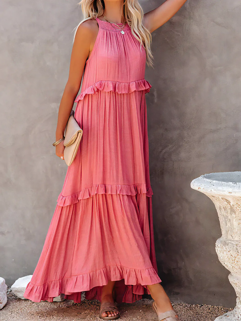 Megan | Ruffle Maxi Dress