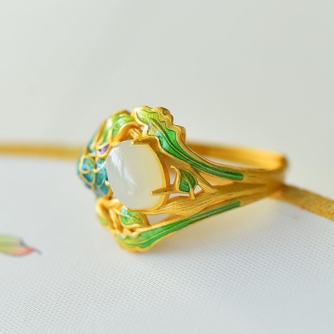 Vintage Jade Gold Ring