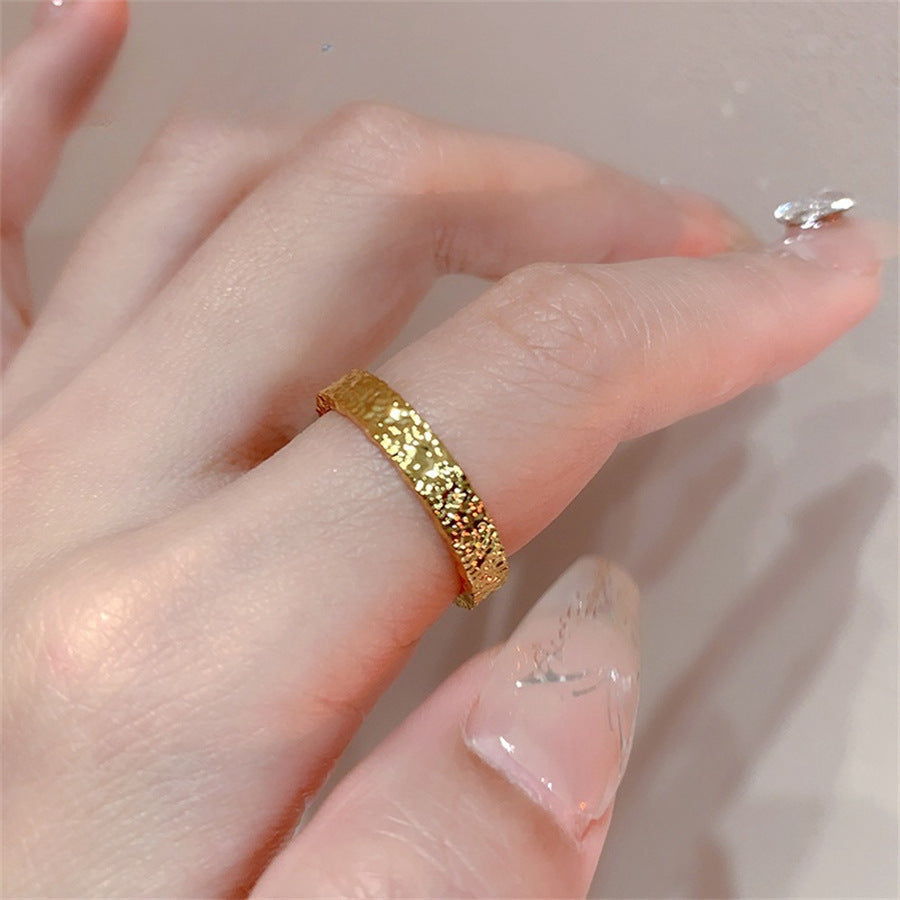 Textured Gold Ring
