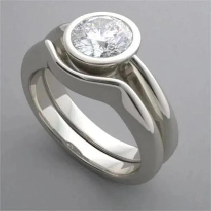 Vintage Blue Stone Layered Ring