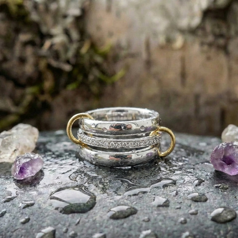 Elegant Interlocking Ring