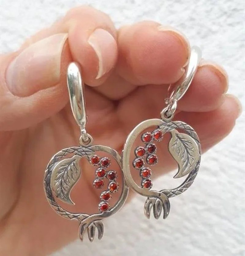 Vintage Pomegranate Earrings