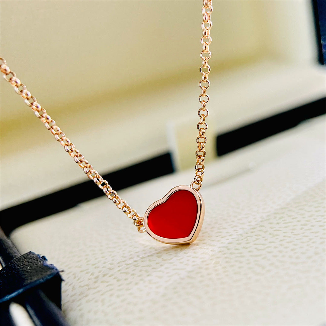 Romantic Red Heart Necklace