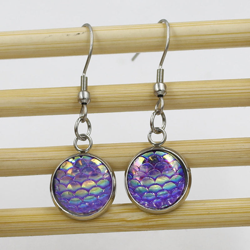Iridescent Mermaid Earrings