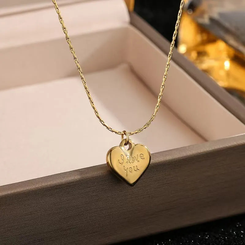 Classic Gold Heart Necklace