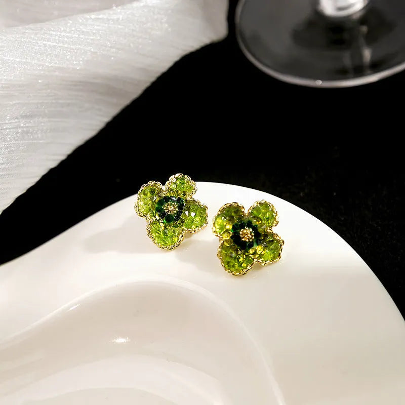 Sparkling Peridot Earrings