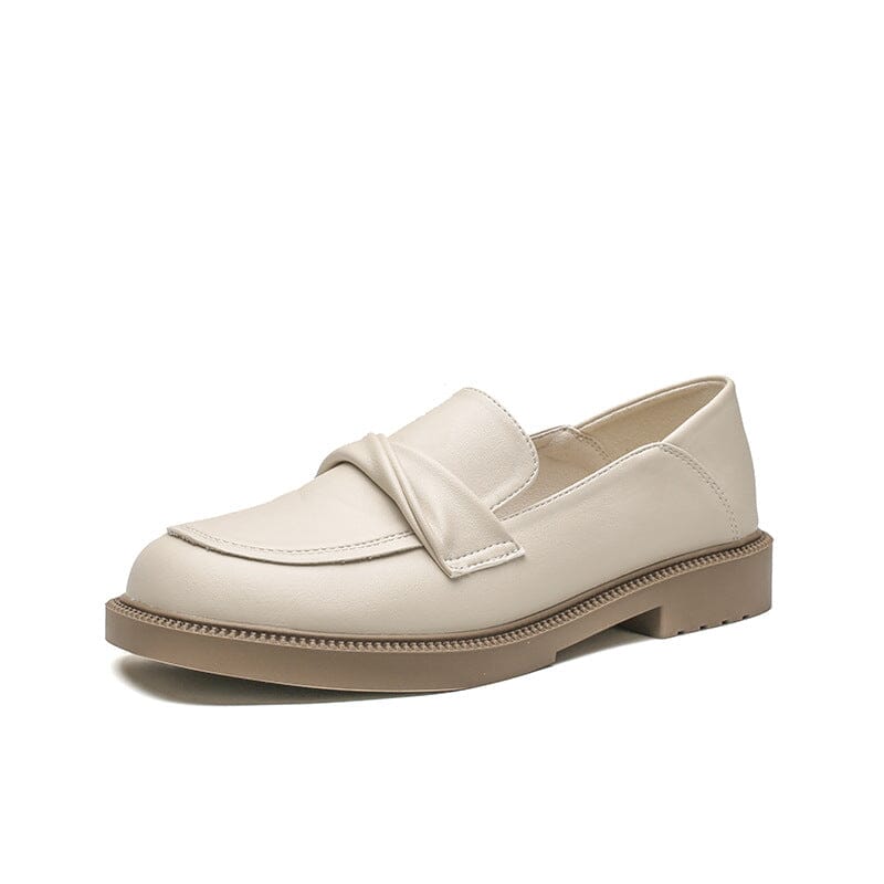 Autumn Soft Leather Flat Loafers