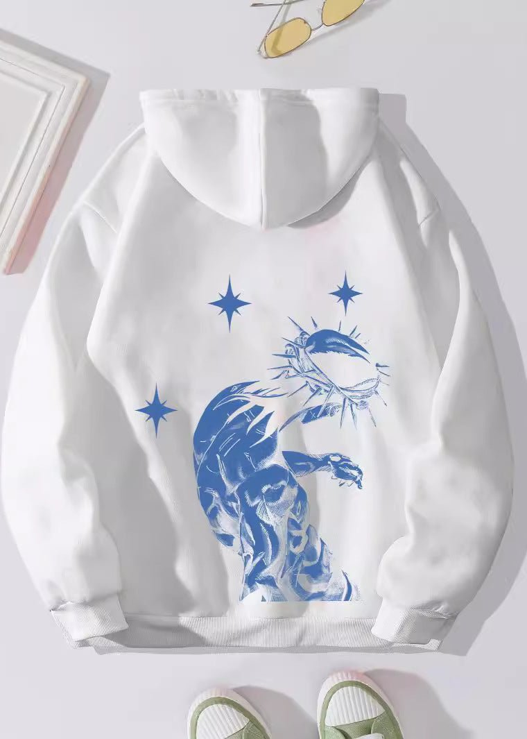Faith-inspired Hooded Sweatshirt - "the Beginning and the End"