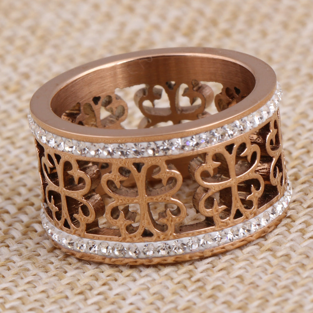 Ornate Crystal Ring