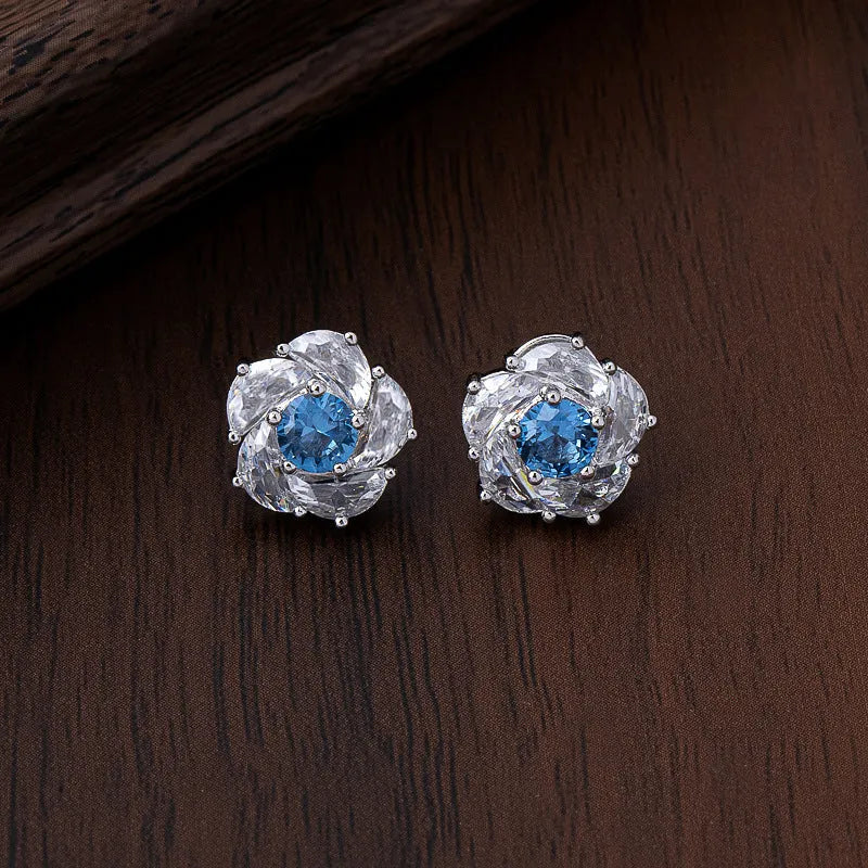Elegant Blue Sapphire Earrings