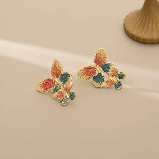 Colorful Butterfly Earrings