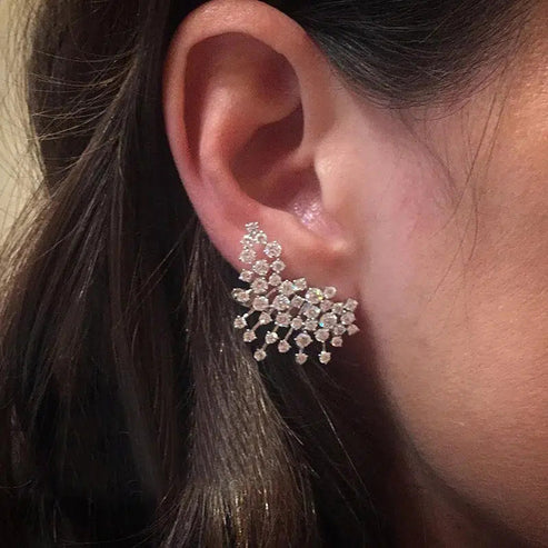 Sparkle Cluster Earrings