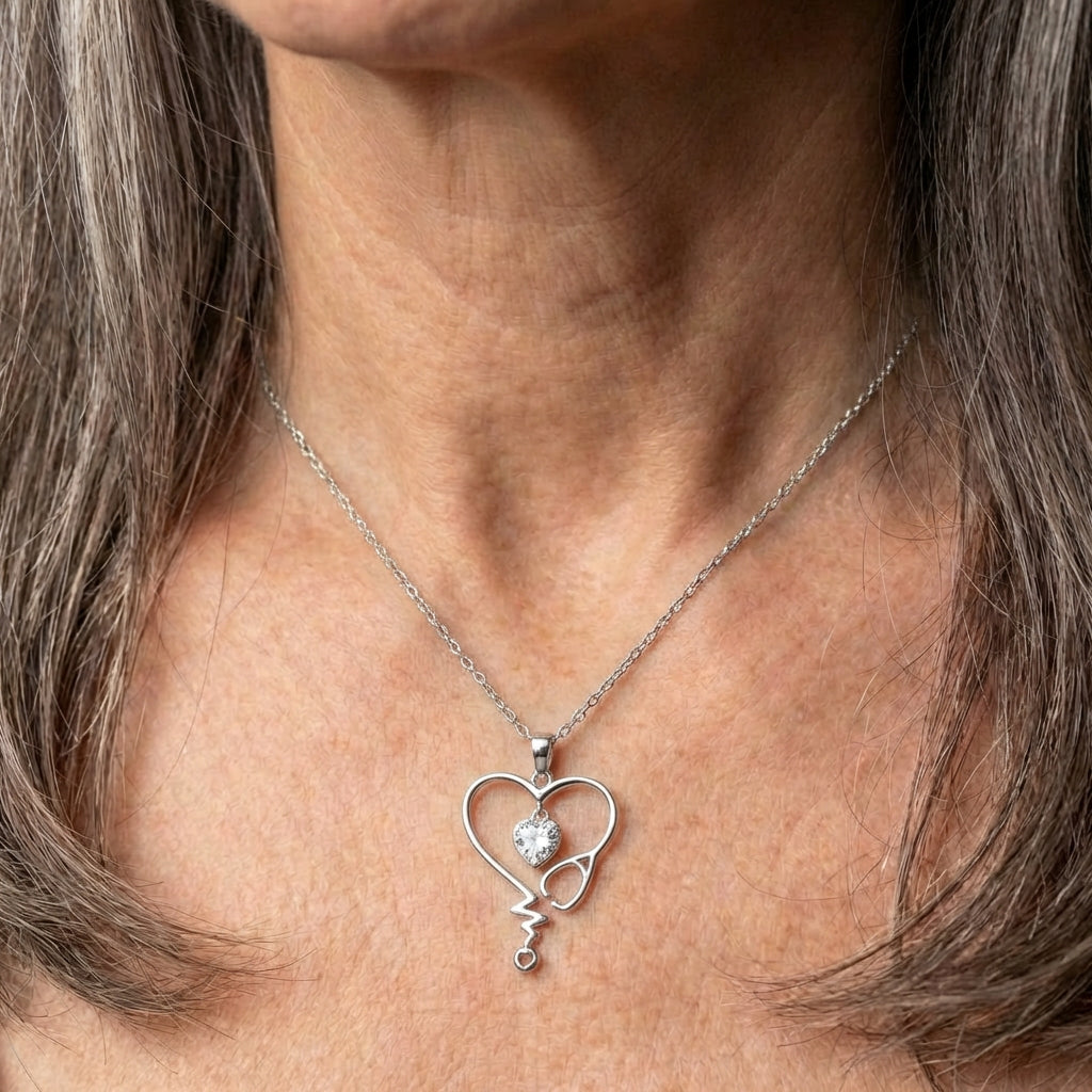 Chic Designed Love Pendant Silver Necklace