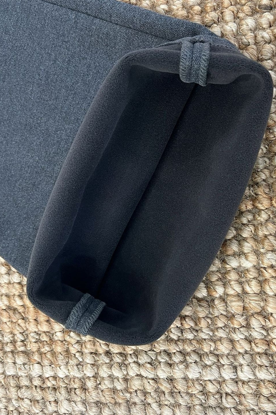 Layered Look Fleece Lined Ruffle Pants