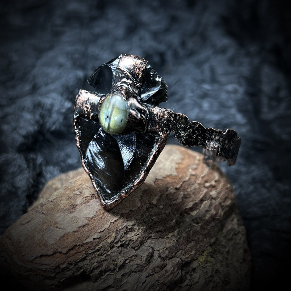 Vintage Labradorite Statement Ring