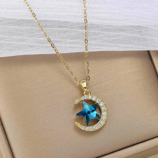 Elegant Blue Star Necklace