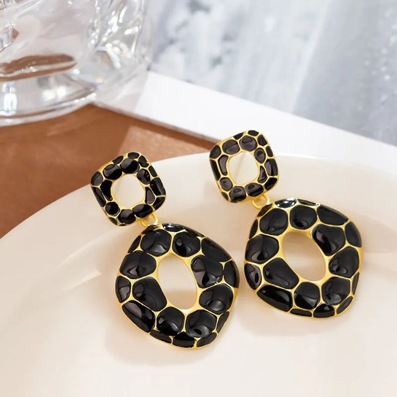 Statement Black Onyx Earrings