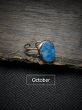 Vintage Blue Apatite Ring