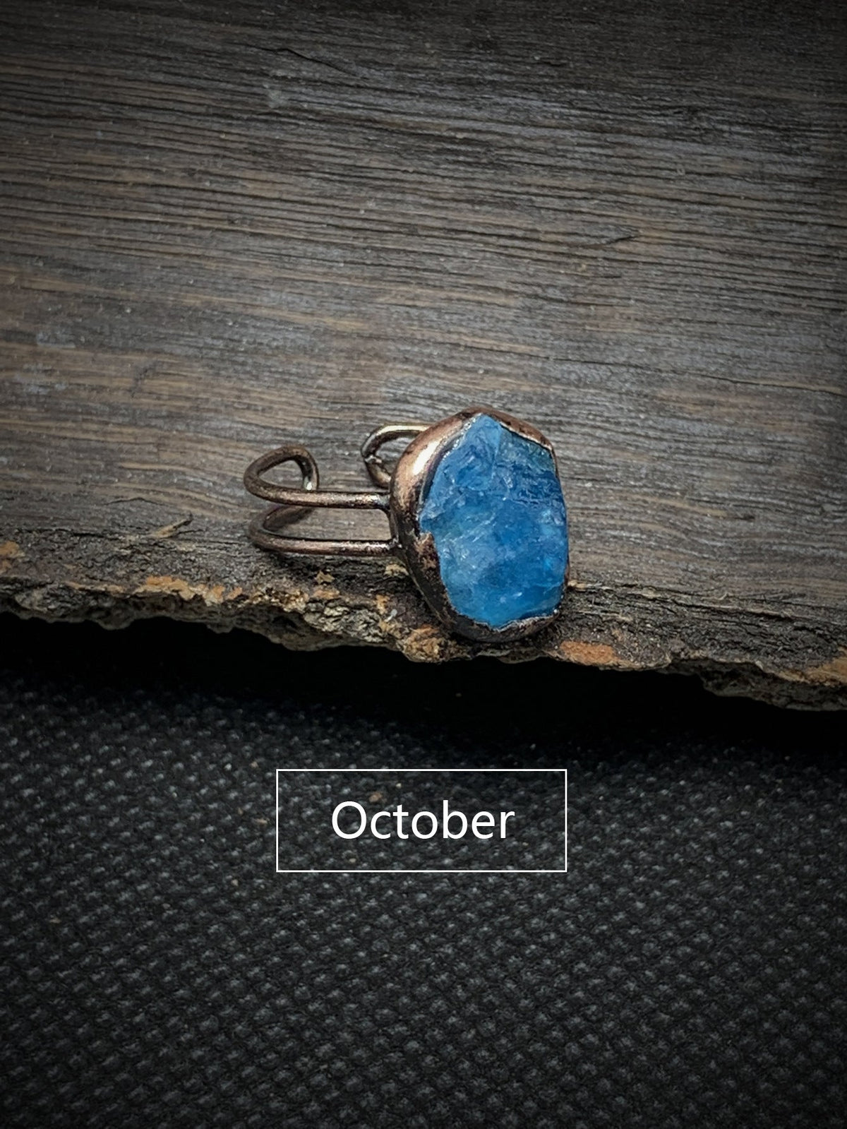 Vintage Blue Apatite Ring