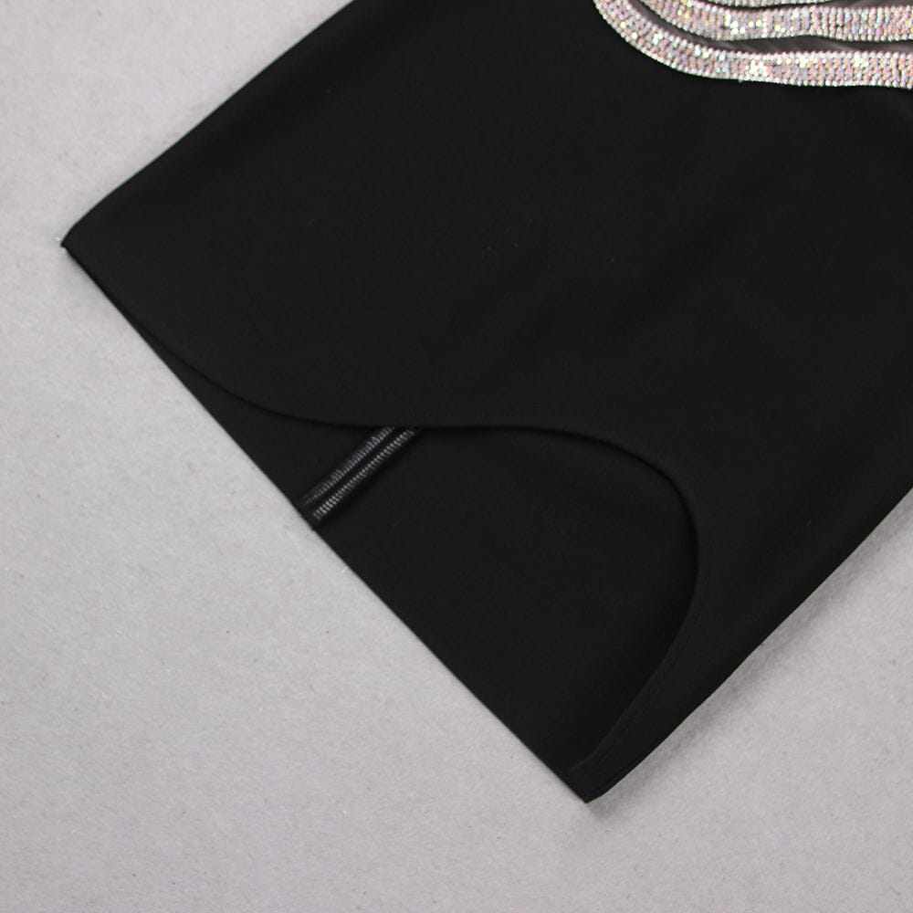 Wave One-shoulder Mini Dress