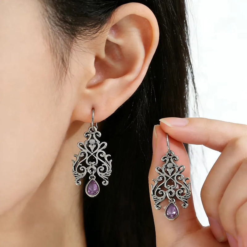 Vintage Amethyst Earrings
