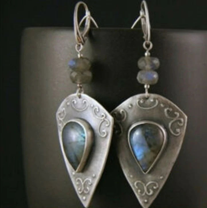 Vintage Labradorite Earrings