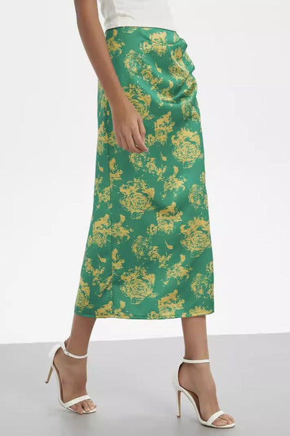 Ruched High-waist Skirt