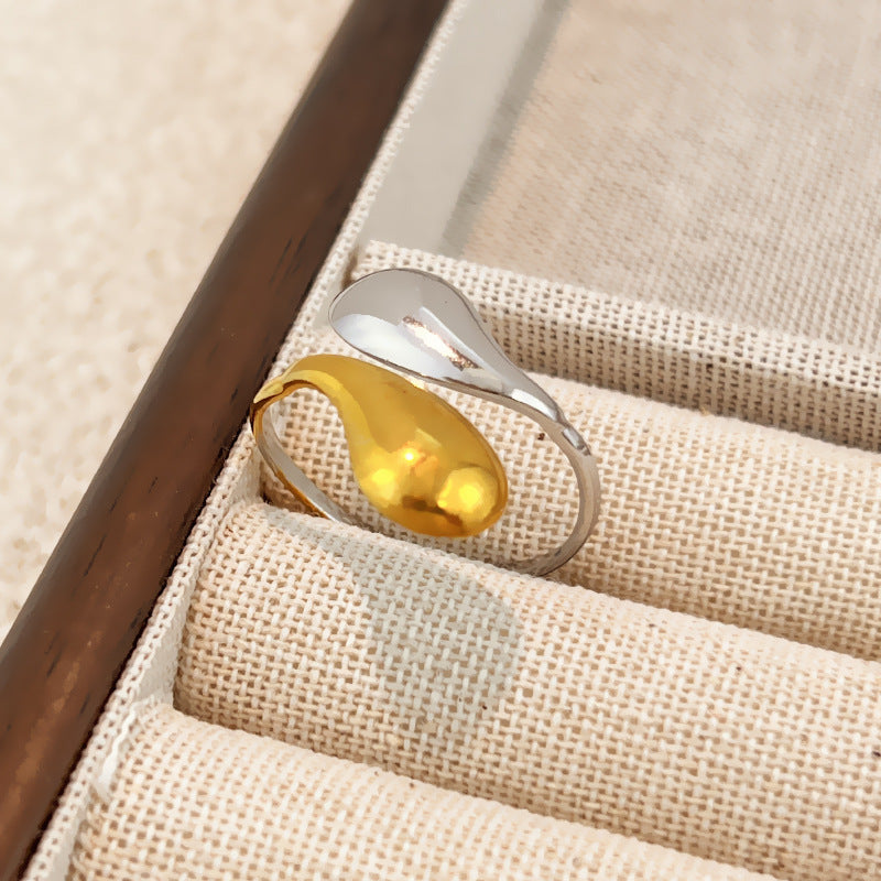 Modern Amber Ring