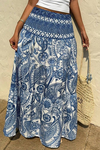Printed Long Skirt