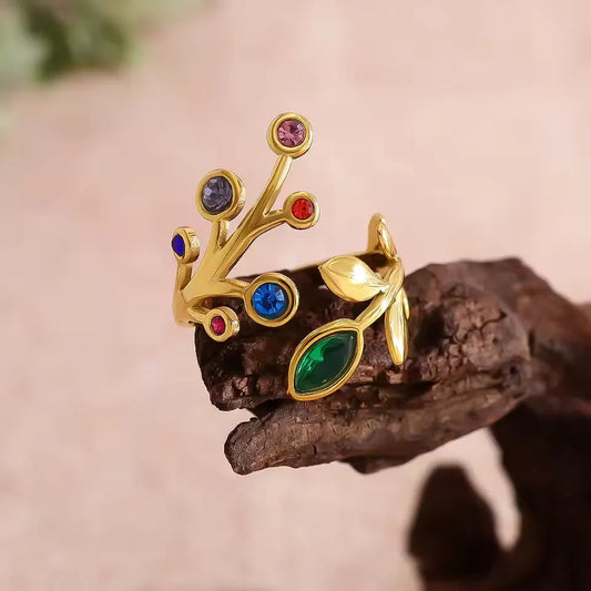 Statement Multistone Ring