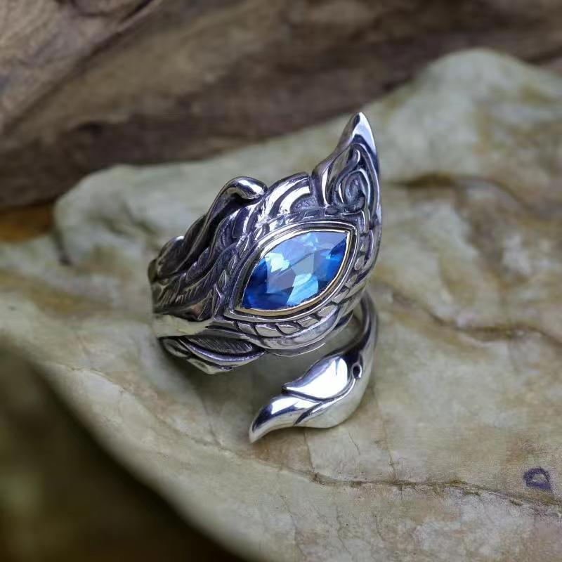 Statement Blue Sapphire Ring