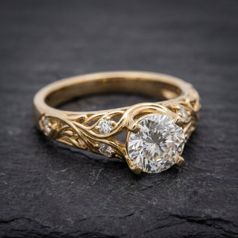 Elegant Exotic Zirconia Ring