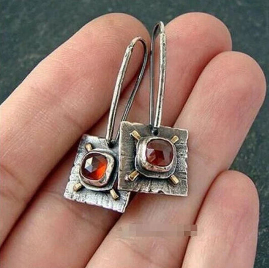 Vintage Garnet Earrings