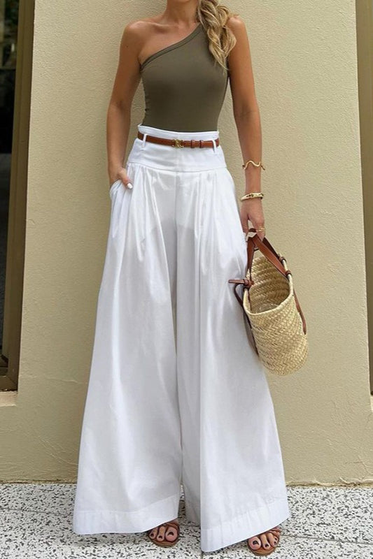Pleated Loose Wide Leg Pants