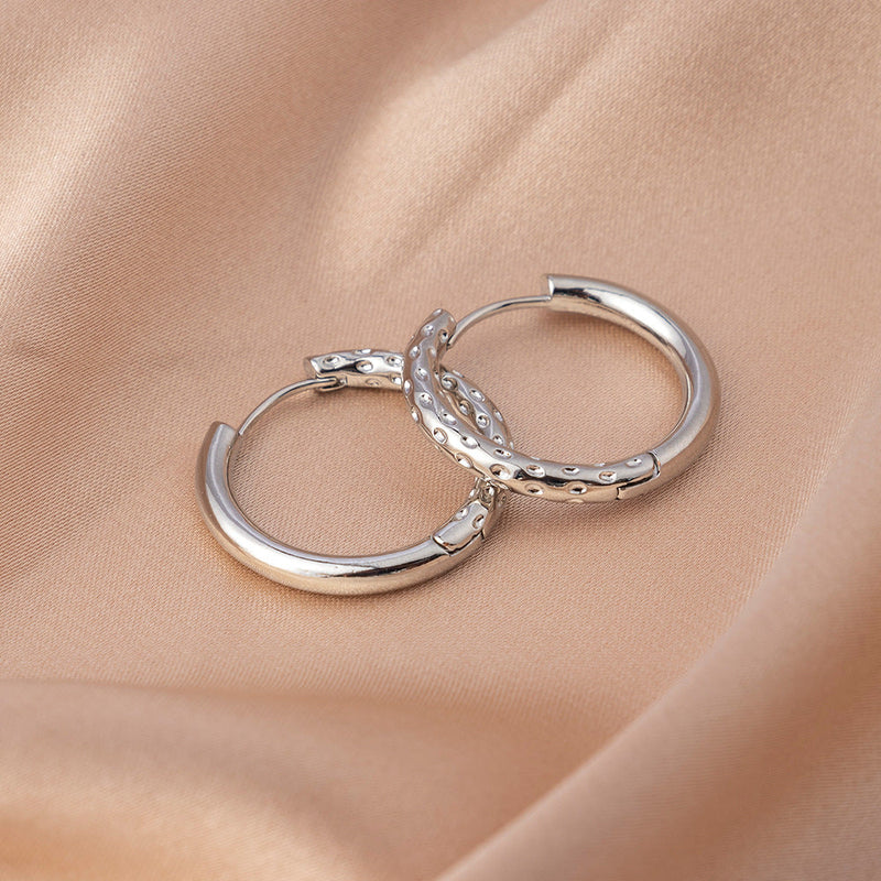 Classic Silver Hoop Earrings