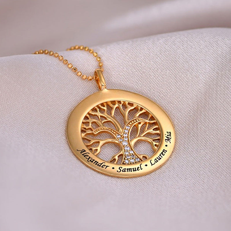 Family Tree Gold Necklace