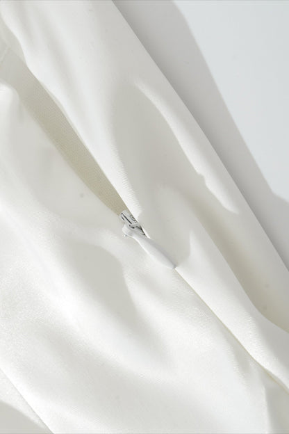 Strapless Scarf Detail Bodycon Mini Dress