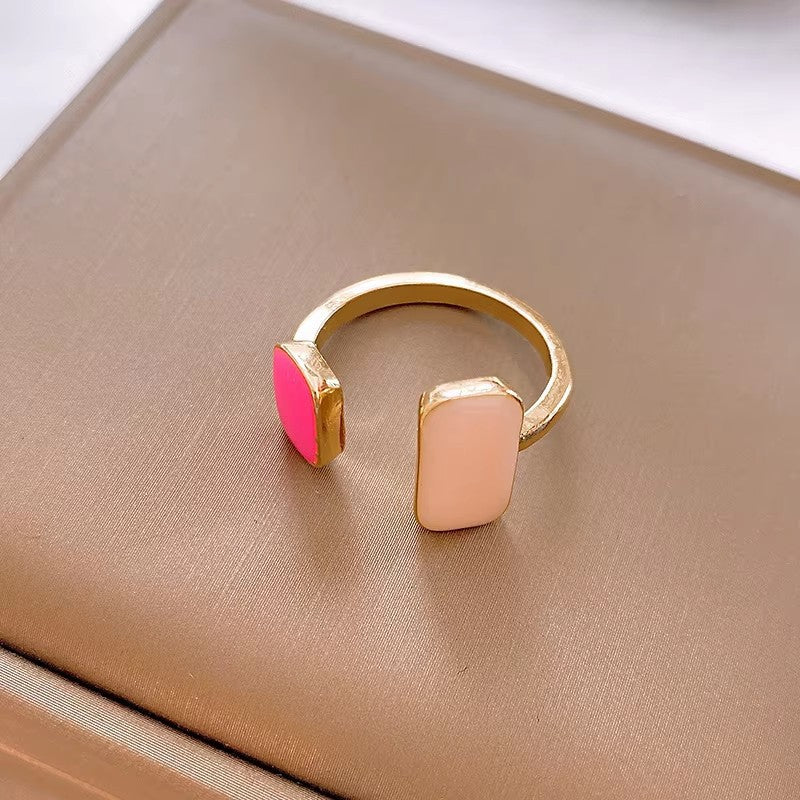Modern Colorblock Ring