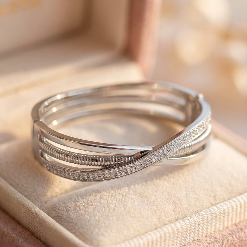 Vintage Zirconia Rhinestone Bangles Bracelets