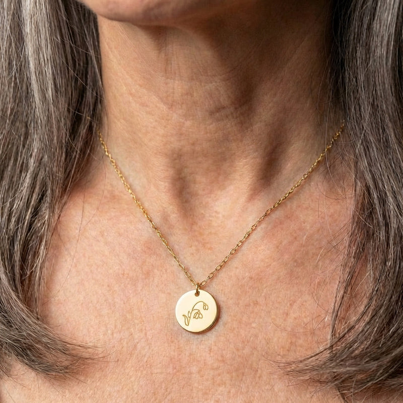 Birth Flower Necklace
