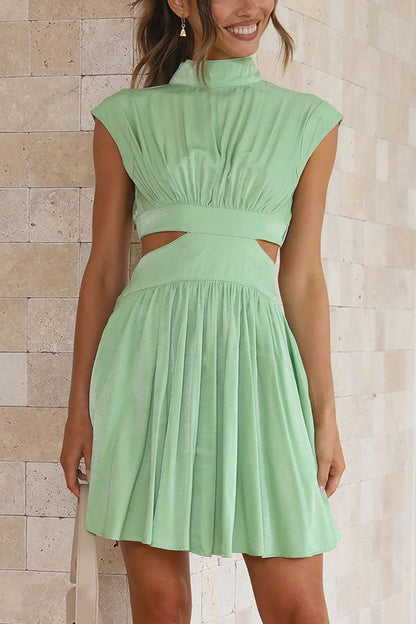 Best Part of the Day Cutout Waist Vacation Mini Dress