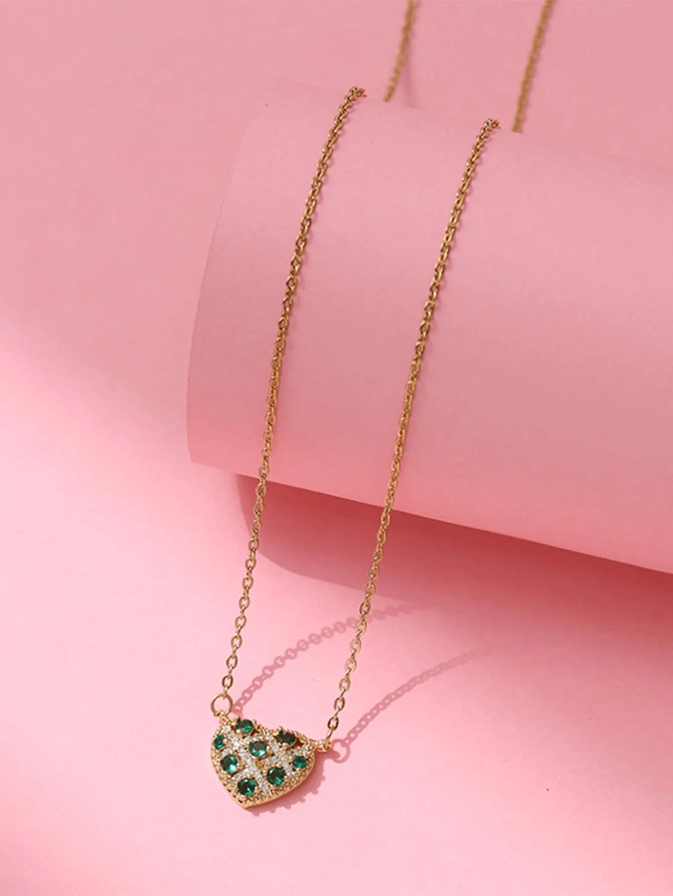 Emerald Heart Necklace