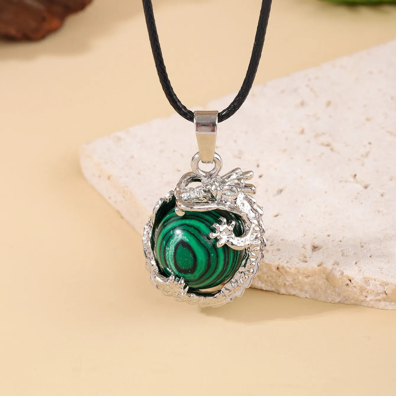Vintage Malachite Necklace