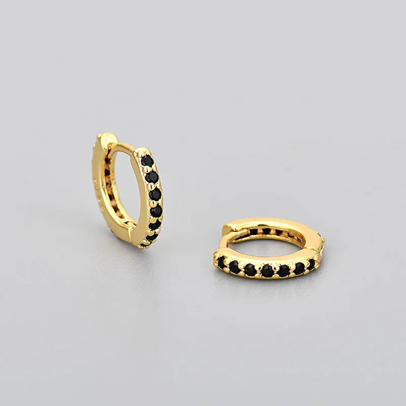 Classic Black Spinel Earrings