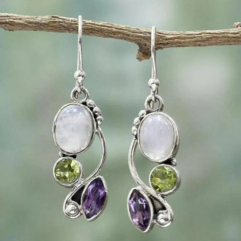 Elegant Moonstone Amethyst