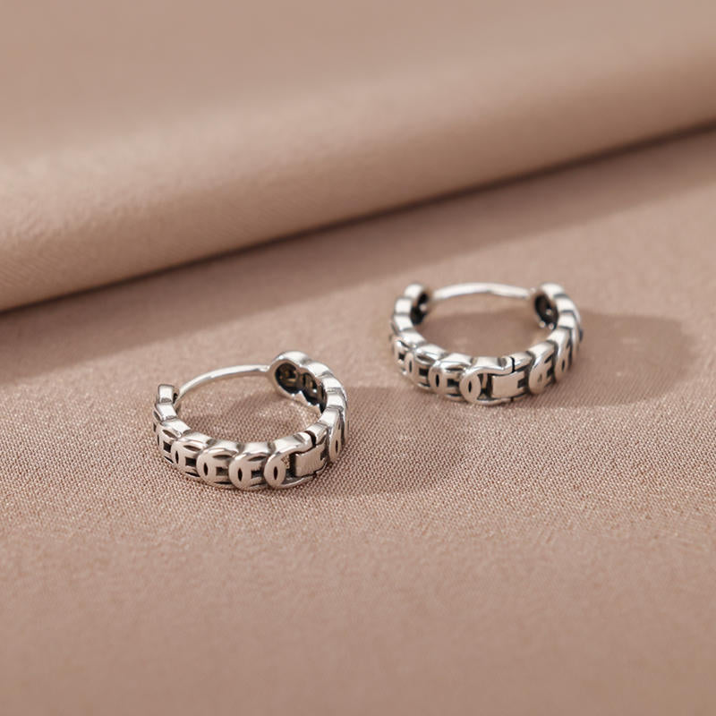 Classic Silver Hoop Earrings
