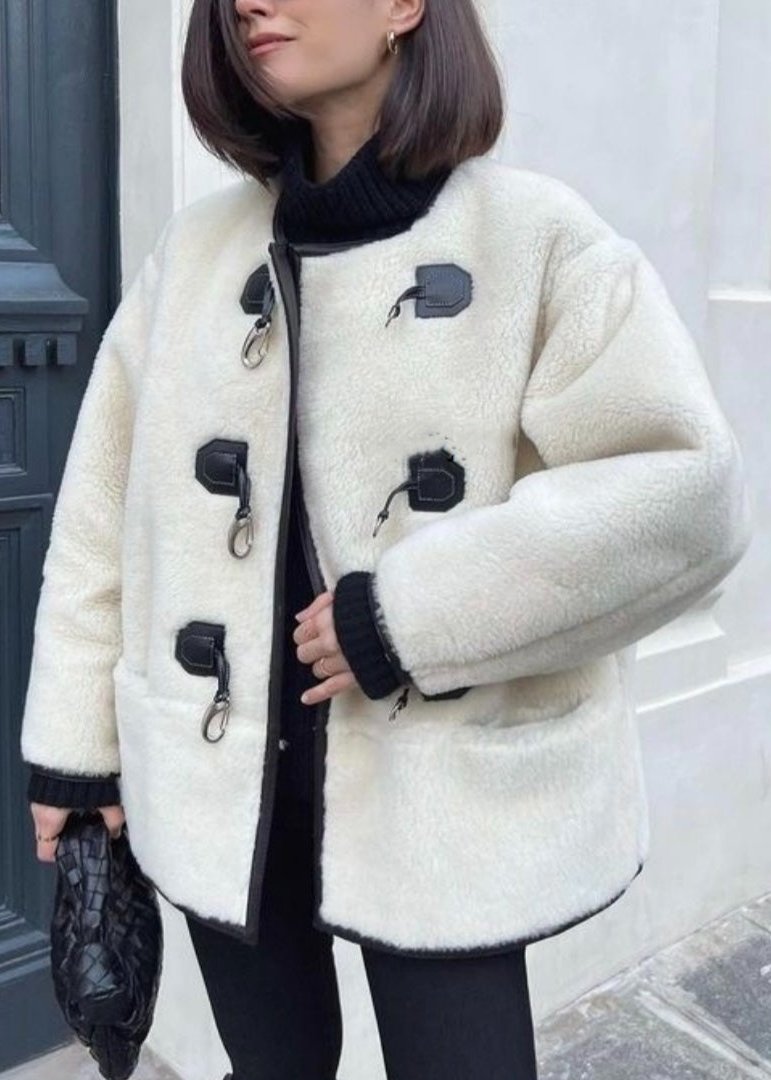 Chenille Toggle Wool Coat