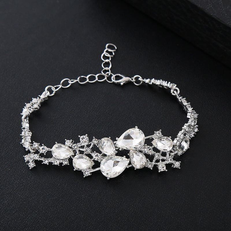 Vintage Silver Teardrop Floral